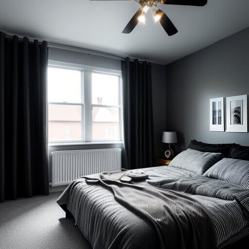 dark-bedroom a bedroom designed in a dark design