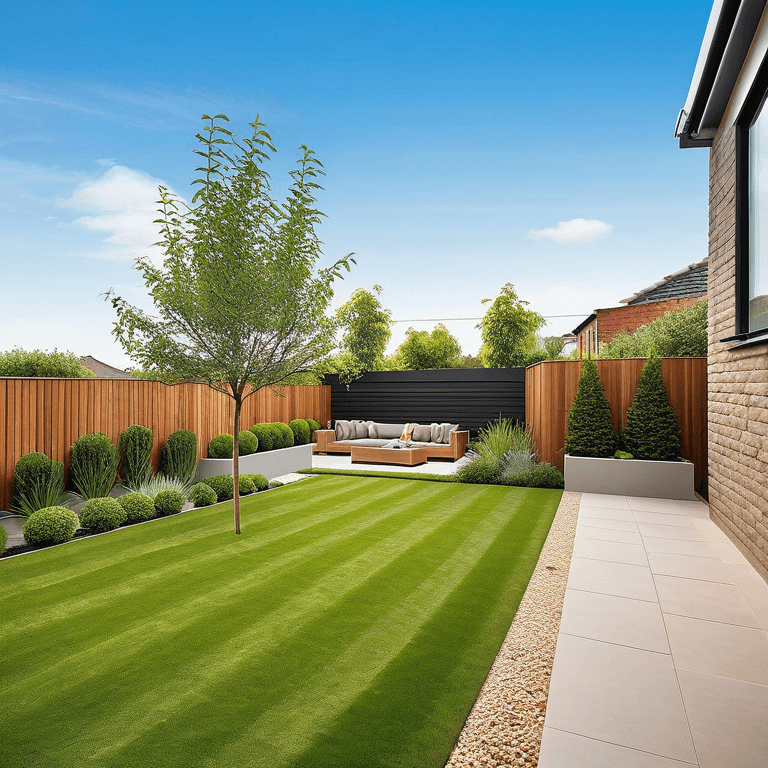 backyard-contemporary a backyard designed in a contemporary style